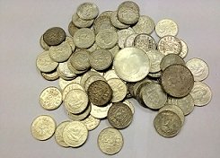 munten waarde, zilveren munten, nederlandsche inkoopkantoor